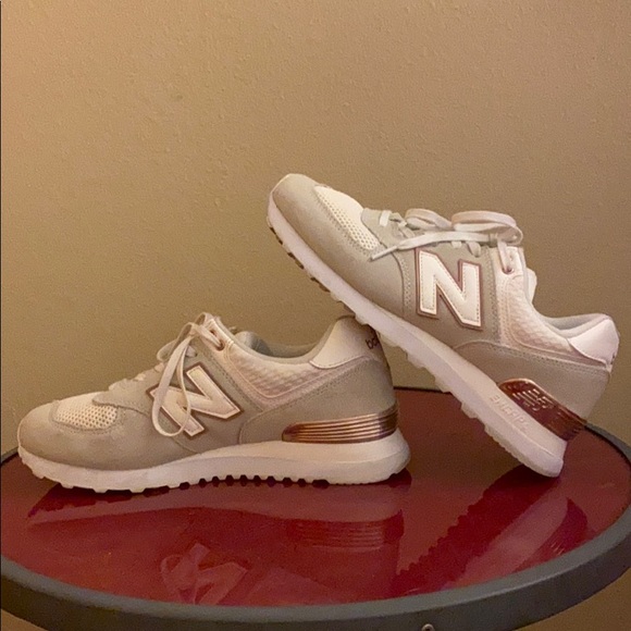 new balance 490 women gold